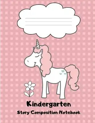 Kindergarten Story Composition Notebook: Pink Unicorn