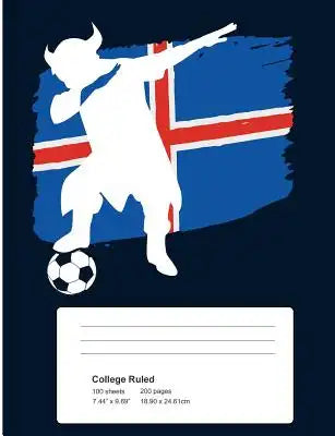 Viking Soccer Dabbing Book: Icelandic Viking Soccer Composition Book (7.44x9.69)