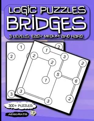 Logic Puzzles Bridges: 3 Levels: Easy, Medium and Hard.
