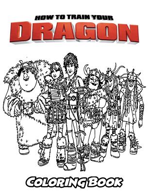 How to Train Your Dragon Coloring Book: Coloring Book for Kids and Adults, Activity Book with Fun, Easy, and Relaxing Coloring Pages