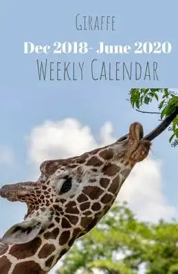 Giraffe Weekly Calendar: Dec 2018- June 2020