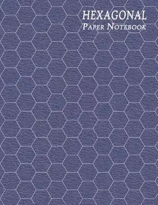Hexagonal Paper Notebook: Large 1/2 Inch Hexes Graph - Textured Purple