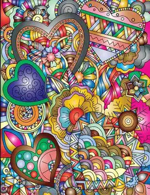 Floral Hearts Composition Book: 8.5 X 11 Wide Ruled Line Paper with 200 Pages (100 Sheets)