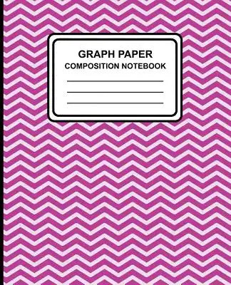 Graph Paper Composition Notebook: Chevron (Purple), 7.5" x 9.25", Graph Paper / Grid Notebook, 100 Pages, Professional Binding
