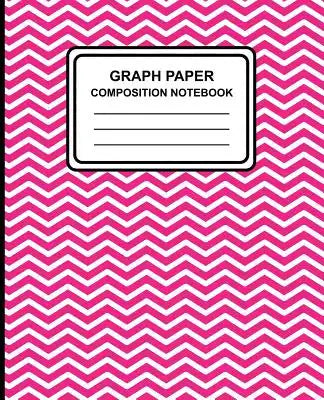Graph Paper Composition Notebook: Chevron (Pink), 7.5" x 9.25", Graph Paper / Grid Notebook, 100 Pages, Professional Binding
