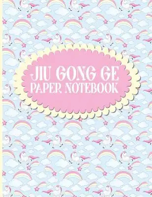 Jiu Gong Ge Paper Notebook: Chinese Writing Book, Nine-Palace Practice Paper Notebook - Unicorns Cover