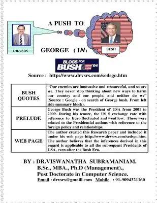 A PUSH TO GEORGE (in) BUSH