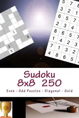 Sudoku 8 x 8 - 250 Even - Odd Puzzles - Diagonal - Gold: All you need is for relaxation