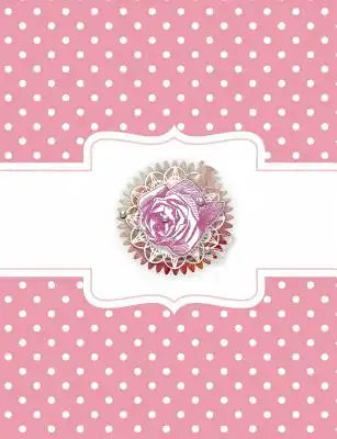 Rose - Pink Polka Dot Composition Notebook: 4x4 Quad Rule Graph Paper, 202 Pages, (7.44 X 9.69)