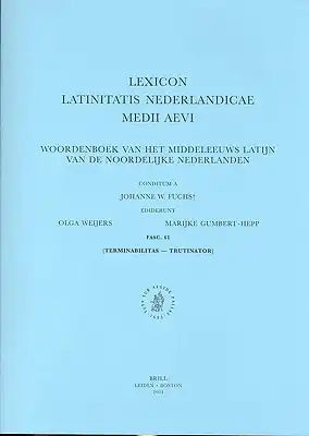 Lexicon Latinitatis Nederlandicae Medii Aevi, Fascicle 61
