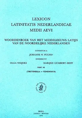 Lexicon Latinitatis Nederlandicae Medii Aevi, Fascicle 62