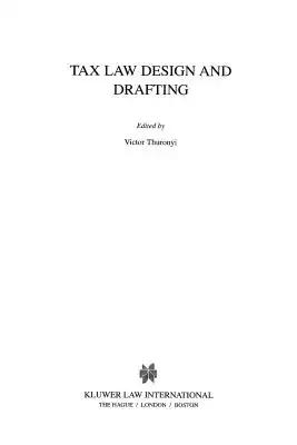 Tax Law Design & Drafting