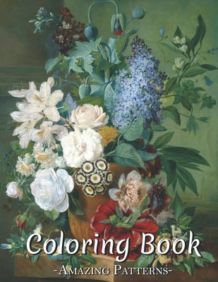 Coloring Book For Adults Featuring Fun Sugar Skull Halloween, Christmas, Animal, Quote, Egg, Easter Designs And Easy Patterns For Relaxation ( Flowers
