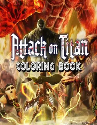 Attack on Titan Coloring Book: 84 Premium Coloring Pages For Kids And Adults, A great addition to any Attack on Titan collection, Great gift for a AO