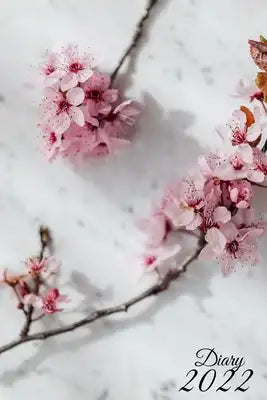 2022 Diary: Marble Flower Edition: A5 week-to-view, January to December 2022