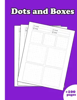 Dots and Boxes: Classic Strategy Game - Traveling & Holidays game Book for Kids and Adults - 2 Players Activity Book - Dot to Dot Grid