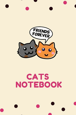 Cats Notebook . 160 Pages Notebook with Lined Paper: Medium-Sized Daily Magazine That Is Highly Devoted ToWriting And Taking Notes, Education, School,