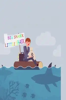 big shark, little shark: Big Shark, Little Shark (64 pages) size 6×9