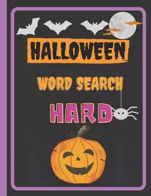 Halloween Word Search Hard: Puzzle Books For Adults large format 8.5 x 11 in gift for mom, dad, sister, bother and friend
