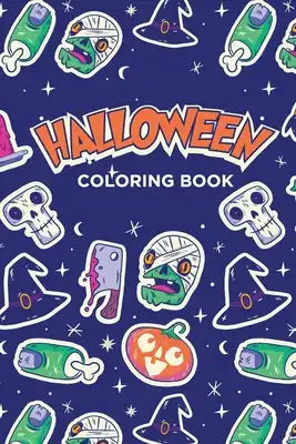 Halloween Coloring Book: DIN A5 Colouring Book for Kids, children, toddlers from 3 years up, 30 Fairytale Monsters like Ghost, Witch, pumpkin,