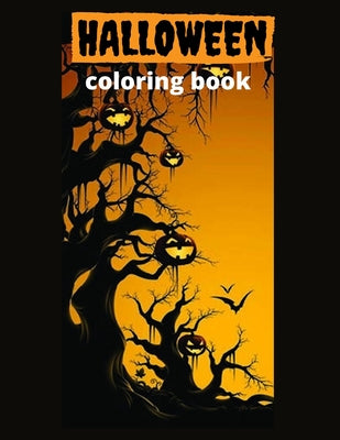 halloween coloring book: Halloween Coloring Book for Adults and kids: 50+ spooky coloring pages filled with monsters, witches, pumpkin, haunted