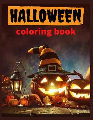 halloween coloring book: Halloween Coloring Book for Adults and kids: 50+ spooky coloring pages filled with monsters, witches, pumpkin, haunted