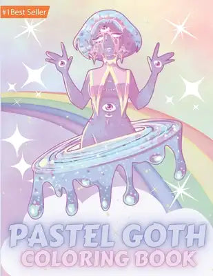 Pastel Goth Coloring Book: Cute And Creepy And Spooky Gothic Satanic Coloring Pages for Adults
